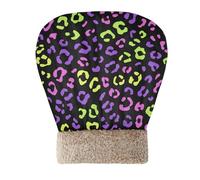 Amooorous Neon Purple Pink Leopard Pattern Cat Cave Bed Sleeping Bag Perfect Shelter Hideway for cute's Cold Weather Cozy Wrap Semienclosed