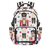 Amooorous Nutcracker Soldier Clear Kid Backpack Heavy Duty School Backpack with Laptop Compartment for School Work Travel, Age 7-18 mochila personalizada para nina
