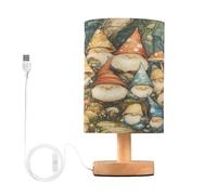 Amooorous Orange Mushroom Dwarf Led Lamps Nightstand Light for Bar Lamp for Boys Electric led para cuartos