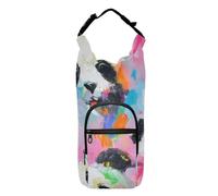 Amooorous Panda Cute Doodle Art Water Bottle Sling Carrier Functional Water Carrier for Walking Hiking Water Bottle Backpack,Fits 20 oz, 24 oz, 32 oz,40 oz bottles
