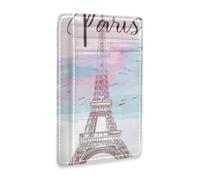 Amooorous Paris Eiffel Tower Leather Men Wallet Slim with Cash Slot RFID Blocking Credit Card Holder for Men and Women cartera para Mujer