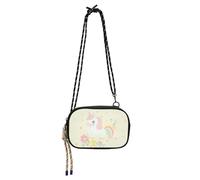 Amooorous Pastel Rainbow Dreamy unicorns West Crossbody Purse Mens Comfort with Adjustable Strap Women's Shoulder Handbags For Hiking Traveling bolsa de mano para mujer elegante