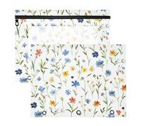 Amooorous Pencil Pouches with Zipper Pocket Folders for A4 Paper Letter 2 Pack Teacher Home The Kingdom of Shattered Flowers