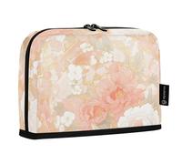 Amooorous Pink and White Romantic Rose Flowers Pencil Holder Large Capacity Makeup Zippered Stationery Bag for Nurse Preppy School cartera para lapices escolares de nina