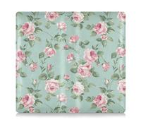 Amooorous Pink Vintage Rose Pu Leather Car Registration and Insurance Card Holder Car Essentials for Cards, Essential Document, Driver License Vehicle Paperwork, Pink Vintage Rose, One Size