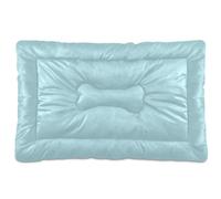 Amooorous Powder Blue Solid Color Pure Plain Washable Dog Beds Crate Pad Soft Anti-Slip Dog Crate Mat for Medium/Large Dogs 36" x 24"