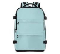 Amooorous Powder Blue Solid Color Pure Plain Work Backpack Lightweight Backpack For Women 15.6 Inch Laptop Bag for Travel Business Casual or College mochila para laptop 20L