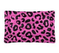 Amooorous Purple Leopard Print Washable Pet Mattress Soft Comfortable Anti-Slip Bottom Cat Kennel Crate Pad for Large Jumbo Medium Small Dogs 36" x 24"