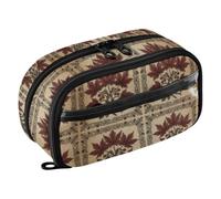Amooorous PVC Stationery Organizer William Morris Canada Red Maple Leaf Pattern Bag Zipper pouching