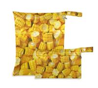 Amooorous Real Yellow Corn waterproof waterproof bag 2 Pack diaper bag essential items with handles for yoga, yoga