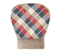 Amooorous Red Blue and White Plaid Pattern Cat Sleep Bag Bed for Cats and Small Dog Tunnel Hideaway Cold Weather Comfortable Semienclosed