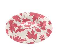 Amooorous Red Maple Leaf Relieve Stress Pet Dog Bed fluffier Cat Cave Bed for Small Size Pets Sleeping Memory Foam