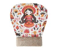 Amooorous Red Tribe Girl Sleeping Bag Covered Cat Bed for Cats and Small Dog Hideway for cute's Cold Weather Comfortable Cozy Self Warm