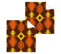 Amooorous Retro Bobo Abstract Abstract Brown 100% cotton hand towel bathroom decorative Reusable microfiber towel hand Extra Absorbent Fast Drying washcloth 30 5x30 5cm 4 Pack