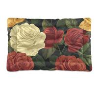 Amooorous Rosehips Washable Dog Sleeping Mattress Soft Comfortable Anti-Slip Bottom Kennel Pad for Medium/Large Dogs 36" x 24"