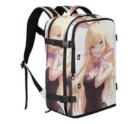 Amooorous Sexy Yellow Hair Bunny Anime Small Backpack Men Sl ook Bag Personal Item Travel Bag for Women & Men Outing Work Family Travel mochilas para la escuela 20L