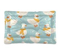 Amooorous Simple Cute Goose Washable Dog Bed Mat Non-Slip Soft Comfortable Dog Crate Pad for Large Jumbo Medium Small Dogs 36" x 24"