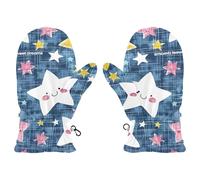 Amooorous Star Of Good Dreams cute girls winter mittens 4 year old girl gloves mitones para mujer M 4-6