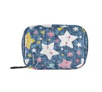 Amooorous Star Of Good Dreams medicine bag for traveling with Detachable Compartments portable organizer travel case for purse
