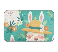 Amooorous Summer Alpaca Green Fresh Summer Outdoor Cooling mat Self Cooling cat Blanket for Pets Travel Washable tapete refrescante para mascotas M