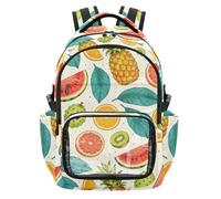 Amooorous Summer Watermelon Ice Cream Pineapple Clear Bookbag Backpack Water-Resistant See Through Backpack for Festival Sports Events, Age 7-18 mochilas de ninas para escuela