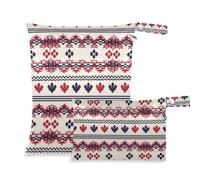 Amooorous Sweater Knitting Pattern Christmas Style mess-proof bag for swimming 2 Pack travel essentials for flying with handles for bathing, daycare