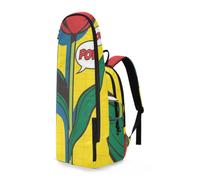 Amooorous Tennis and Badminton Bag Flower Tap Pop Art 2 Tennis Rackets Padded Backpack