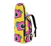 Amooorous Tennis Badminton Racquet Bag Pop Art Camera 3 Rackets Badminton pouching Shoulder Bag