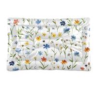 Amooorous The Kingdom Of Shattered Flowers Washable Dog Sleeping Mattress Soft Anti-Slip Pet Kennel Beds for Large Jumbo Medium Small Dogs 36" x 24"