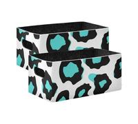 Amooorous Vleopard Spots foldable Felt clothes storage basket for rv totes clothes storage basket