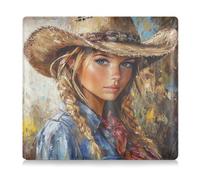 Amooorous Western Cowgirl Beautiful Colorful Premium Leather Toursuit car registration and insurance card holder Prefect Car Essentials Wallet for ID, Driver's License, Key Contact Information Cards,