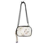 Amooorous White Background Flowers Cute Crossbody Bags for Womens Practical with Adjustable Strap Small Black Purses Take a walk bolsos de hombro para mujer