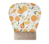 Amooorous White Minimalist Fruits Oranges Cat Cave Bed for Puppy Dog Cats Kittens' Sack Winter Comfortable Washable
