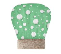 Amooorous White Round Spots on A Green Background Cave Cat Bag Bed for Indoor Cats or Small Dogs Pet Calming Nest Winter, Comfortable, Washable Self Warm
