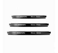 AMOPOPO 95mm through 72mm step-down Lens Filter Adapter Ring Set,3 Sizes:95-82mm,95-77mm,95-72mm Universal Fit for Camera Lenses