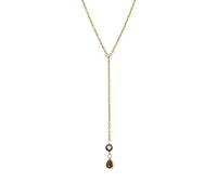 Amor 2034295 Women's Necklace with Pendant Stainless Steel with Synthetic Zirconia 45 + 5 cm Gold Comes in Jewellery Gift Box