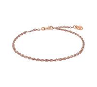 Amor Anklet Women Summer jewelry, 25 cm, Rosé, Heart, Comes in jewelry gift box, 9557837