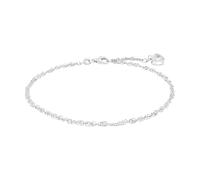 Amor Anklet Women Summer jewelry, with Zirconia synth., 25 cm, Silver, Heart, Comes in jewelry gift box, 2017448