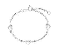 Amor Bracelet 925 Sterling Silver Girls Children's Bracelet, 12+2 cm, Silver, Heart, Comes in Jewelry Gift Box, 9211364