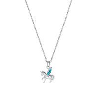 Amor Chain with pendant Sets, 35+3 cm, Blue, Unicorn, Comes in jewelry gift box, 2021272