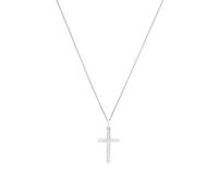 Amor necklace with pendant 925 Sterling silver unisex women men necklace, 45 cm, silver, cross, comes in jewelry gift box, 9070435