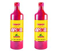 Amor Chamoy Sauce | Bittersweet flavor | 2,500 Scoville level Enjoy it with fruits, veggies, snacks, and drinks | Sugar Free | Kosher | 33 fl oz bottle (Pack of 2)