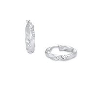 Amor Creoles Women Ear jewelry, 2,2 cm, Silver, Comes in jewelry gift box, 2017275