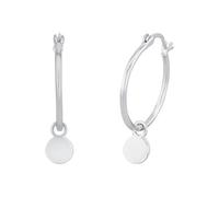 Amor Creoles Women Ear jewelry, 2,2 cm, Silver, Comes in jewelry gift box, 2026237