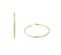 Amor Creoles Women Ear jewelry, 3,2 cm, Gold, Comes in jewelry gift box, 2013602