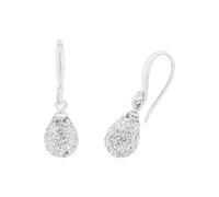 Amor Earrings Women Ear jewelry, with Crystal glass, 17 cm, Silver, Comes in jewelry gift box, 9124176