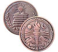 Amor Fati Challenge Coin 1.57" Zinc Alloy with Protective Case - Stoic Philosophy Pocket Token of Resilience & Perseverance, Motivational Gift for Daily EDC