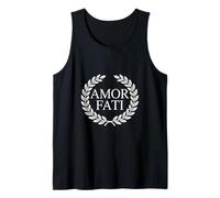 Amor Fati Laurel Wreath Design for Stoicism and Philosophy Tank Top