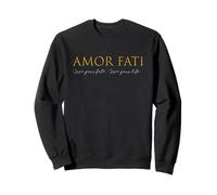 Amor Fati Love of Fate Stoic Philosophy Latin Quote Top Sweatshirt