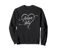 Amor Fati Minimalist Heart Stoic Motivational Women’s Quote Sweatshirt